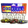 I Love Formula One Key Rings Silver 12Pk 899