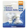 Lloytron 50W GU10 220-240V Dichroic Halogen Bulb - Pack of 2
