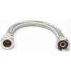 Oracstar Chrome Plated Stainless Steel Flexible Tap Connector Silver 15mm x 300mm x 0.5-Inch 1Pk PF95 