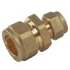 Oracstar Heavy Duty Brass Compression Straight Reducer 15mm x 10mm PF34 