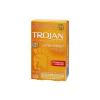 Trojan Ultra Ribbed Lubricated Latex Condoms Spermicidal
