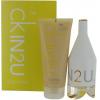CK In 2U Her Gift Set EDT 150ml &amp; Skin Moisturizer 200ml