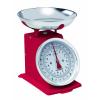 Hanson Red Mechanical Kitchen Scale With Steel Bowl - H500