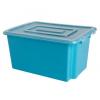 Whitefurze Storage Box Without Lid Aqua Blue Medium S01M809