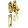 Securit Victorian Brass Hook Or Mortice Casement Fastener 100mm 1Pk S2297 