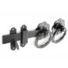 Securit Galvanized Ring Gate Latch Mettalic Black 150mm S5138