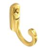 Securit Small Brass Tieback Hooks 30mm 2Pk S6531 