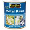 Rustins Smooth Satin Finish Metal Paint White 250ml MPWH250
