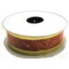 JLS Christmas Decoration Ribbon for Gift Wrapping Red and Golden 2.5cm 4232
