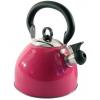 Prima Stainless Steel Whistling Kettle Pink and Red 2.5-Ltr 11121C