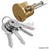 Brass Cylinder Replacement Lock With 4 Keys