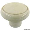 32mm Cream Plastic Knobs Pack of 2